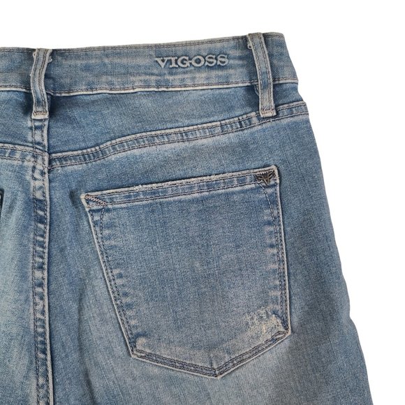 Vigoss Women's Jeans Size 28x28 Marley Super Skinny Distressed Blue Denim * - Picture 10 of 16